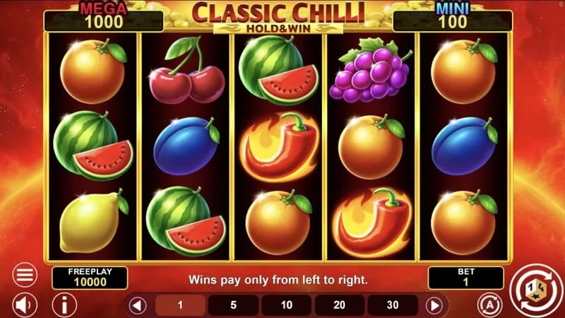 Classic Chilli Hold & Win - carretes 5x3 con símbolos de chile